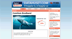 Desktop Screenshot of datahuset.com