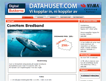Tablet Screenshot of datahuset.com